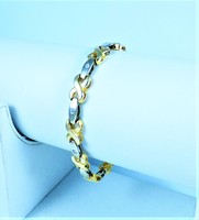 Luxurious 14k gold bracelet with diamonds!!!