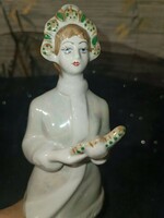 Marked large porcelain lady