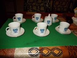 Hódmezővásárhely Alföldi porcelain factory coffee set.