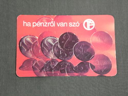 Card calendar, otp savings bank, metal money, 1981, (4)