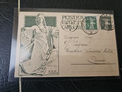 1910-es 2 x5 Rappen díjjegyes levelezőlap Svájc