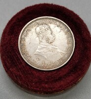Millenniumi 1 korona 1896 vörös barnás bőr hatású díszdobozba