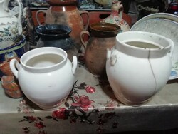 Presumably 2 pieces of Zsolnay stoneware, one flawless and the other defective