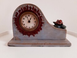 Gyarmathy ceramic fireplace clock