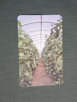 Card calendar, Kecskemét agroker agricultural stores, foil tent, 1981, (4)