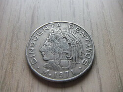 50 Centavos 1971  Mexikó