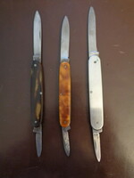 3 knives, pocket knife