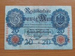 German Empire 20 marks 1914