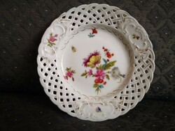 Antique Herend plate with openwork edge - 1880s, Old Herend
