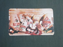 Kártyanaptár, Kiskunhalas baromfi feldolgozó vállalat, 1981,   (4)