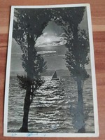 Balaton, moonlit case, ship, monostory György edition, from 1940
