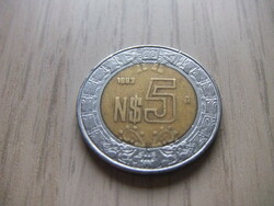 5 Pesos 1993 Mexico