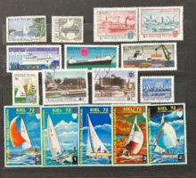 Stamps with ships motif