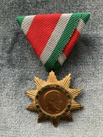 Order of Merit for Hungarian Freedom 1957 award, bronze grade