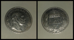 József Ferenc silver 1 crown 1914