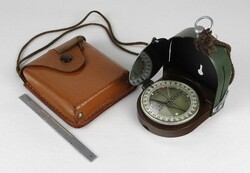1P769 flawless military compass in orienting leather case
