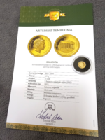 The smallest gold coin in the world is a 0.5 gram Christ the Redeemer statue