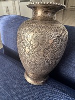 Antique Iranian silver vase