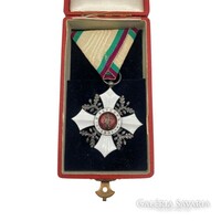 Bolgár Hazáért érdemrend - ezüst, tűzzománc - (1891 - 1908) EK00094