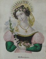 German artist around 1800: st rosalia