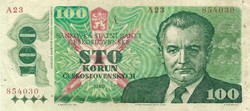 100 korun korona 1989 Csehszlovákia 1.