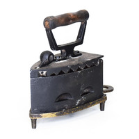 Charcoal iron with stand