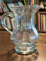 19th-century Huta glass goblet, jug glass