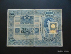 1000 Korona 1902 Serbian-Slovenian-Croatian stamp + stamping ! Rr 01