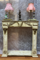 Shabby, vintage style fireplace frame