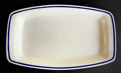 Alföldi kék csíkos szögletes kínáló tál tányér