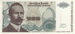 500 millió dinár 1993 Bosznia Hercegovina UNC