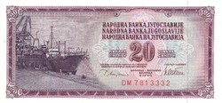 20 Dinars 1978 Yugoslavia unc