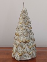 Christmas candle in the shape of a pine tree