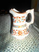 Antique thick, heavy cafe porcelain jug