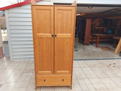 An Ikeas Leksvik pine wardrobe for sale. Furniture is in good condition