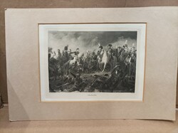 XIX. Century colored engraving, 23 x 33 cm, framed. Austerlitz