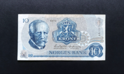 Norway 10 kroner, crown 1974, ef