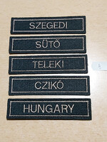 Hungary velcro + 4 embroidered name patches 4. #