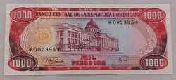 Dominica 1000 pesos oro, 1978, specimen, rare, unc banknote