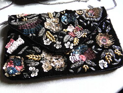 Beautiful beaded embroidered velvet casual bag