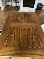 Inlaid Biedermeier dining table