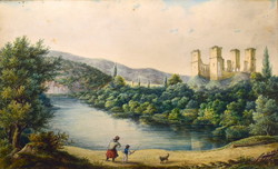 XIX. Sz. Közepe Hungarian painter: Diósgyőr castle