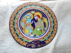 Large 29 cm Rosenthal gallery signed Aladdin porcelain wall plate