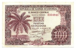 Guinea - Santa Isabel 100 peseta 1969 . Posta van , olvass !