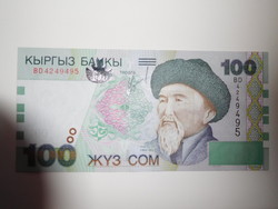 Kyrgyzstan 100 som 2002 unc