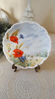 Beautiful, English royal albert poppy, cornflower porcelain plate, wall plate