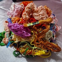 Röv33 - 80 pieces of 8-strand color-fast split embroidery thread
