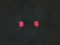 Ruby gemstone sterling silver /925/ earrings - new