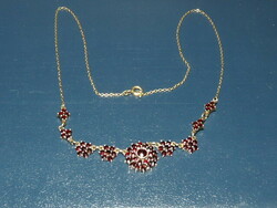Czech garnet stone necklaces!