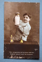 Antique greeting photo postcard